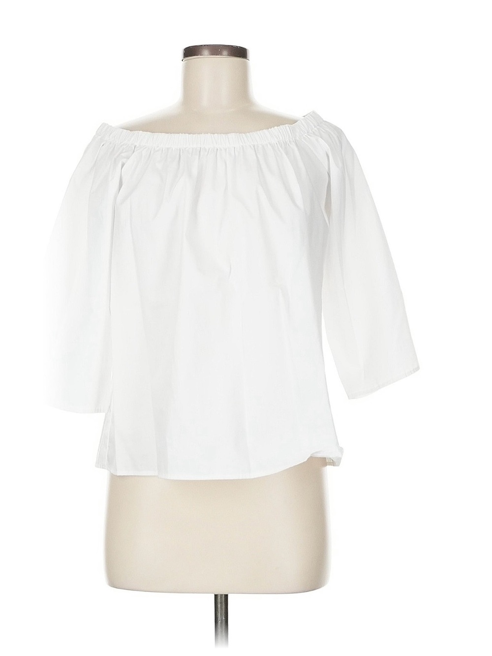 Amanda Uprichard White Off-Shoulder Peasant Top size 8 Excellent condition